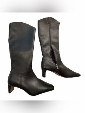 Splendid Jett Knee High Boot in smooth black Vegan Leather Size 10M NWOT